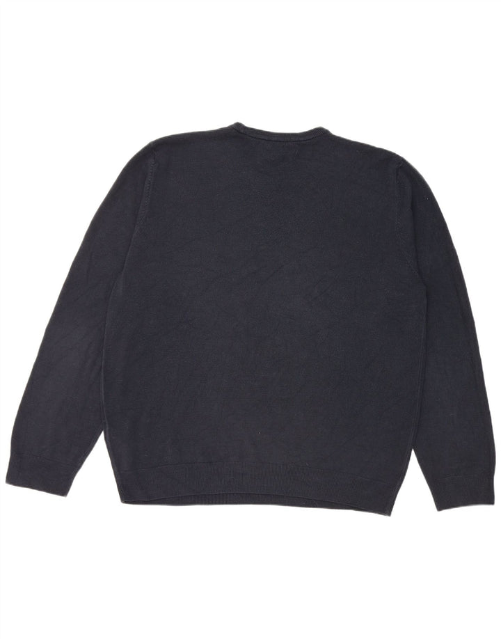 Suéter masculino Marks & Spencer com gola redonda 2XL azul marinho acrílico