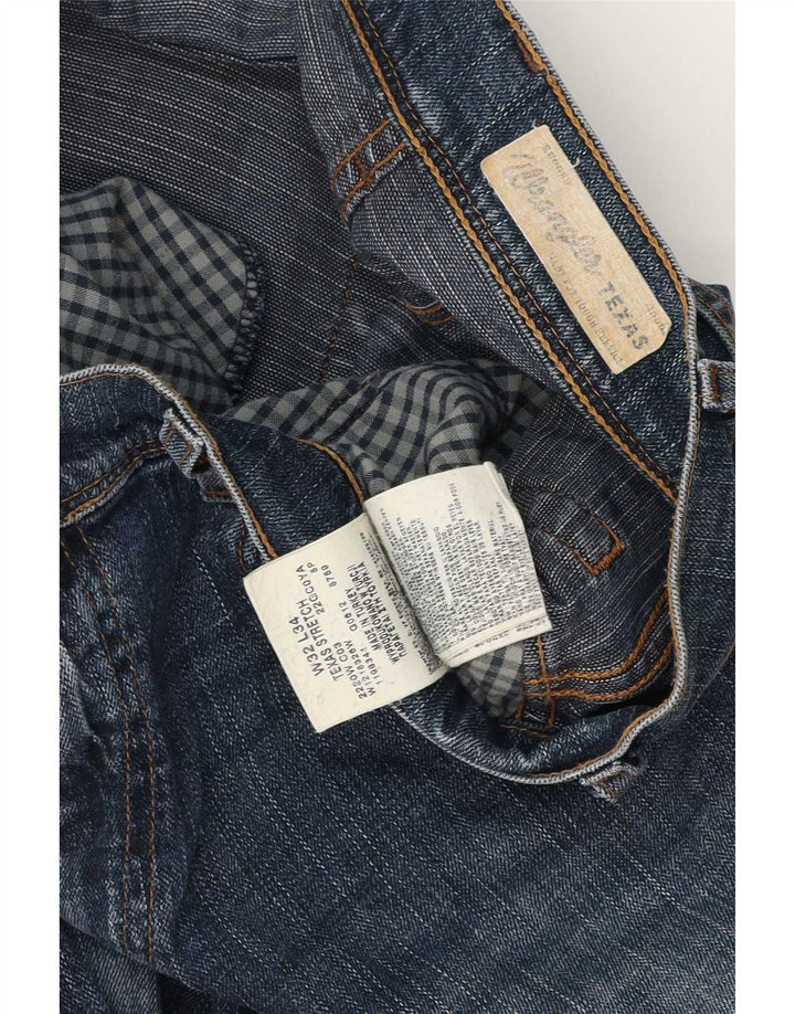 Wrangler Masculino Texas Straight Jeans W32 L34 Azul Algodão