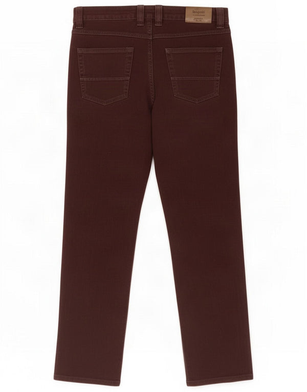 Bugatti Mens Straight Jeans W34 L32 Marrom Algodão