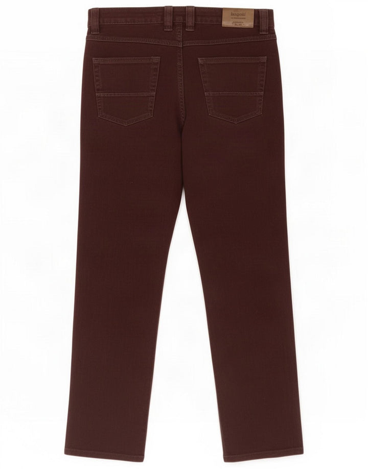 Bugatti Mens Straight Jeans W34 L32 Marrom Algodão