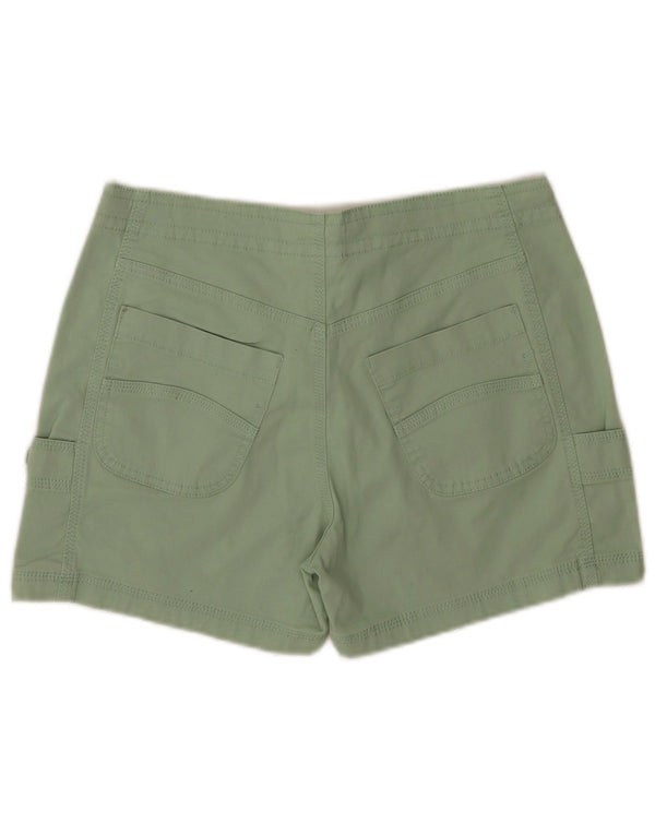 Shorts cargo feminino Weird Fish UK 8 pequeno W32 algodão verde
