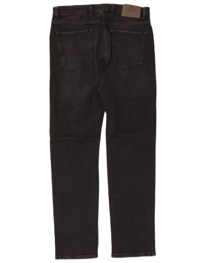 Massimo Dutti Mens Slim Jeans EU 40 Médio W31 L31 Algodão Preto