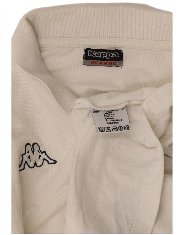 Camisa polo masculina Kappa XL algodão branco