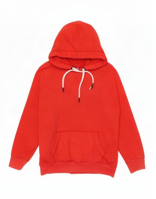 Superdry feminino gráfico moletom com capuz UK 10 pequeno algodão colorblock vermelho