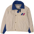 Jaqueta acolchoada com capuz masculina Dubin IT 50 grande poliéster branco Colourblock