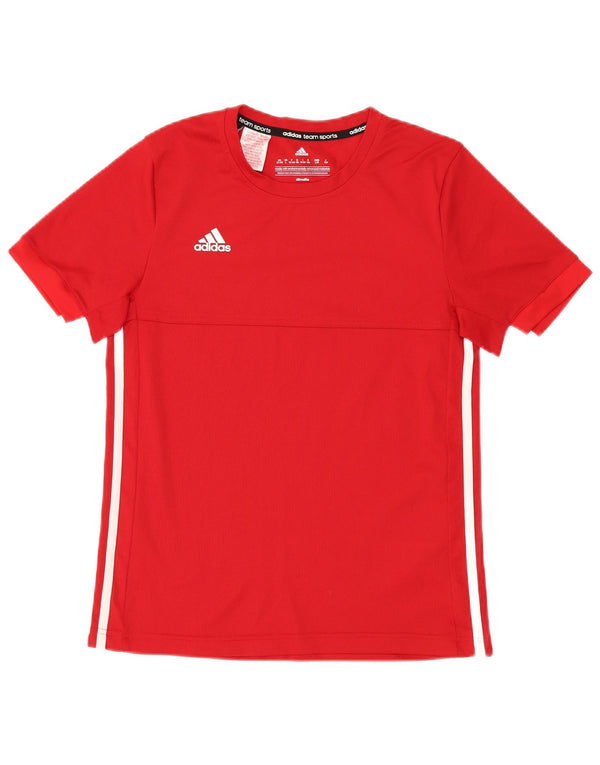 Camiseta Adidas Menino Climalite Top 13-14 Anos Poliéster Vermelho
