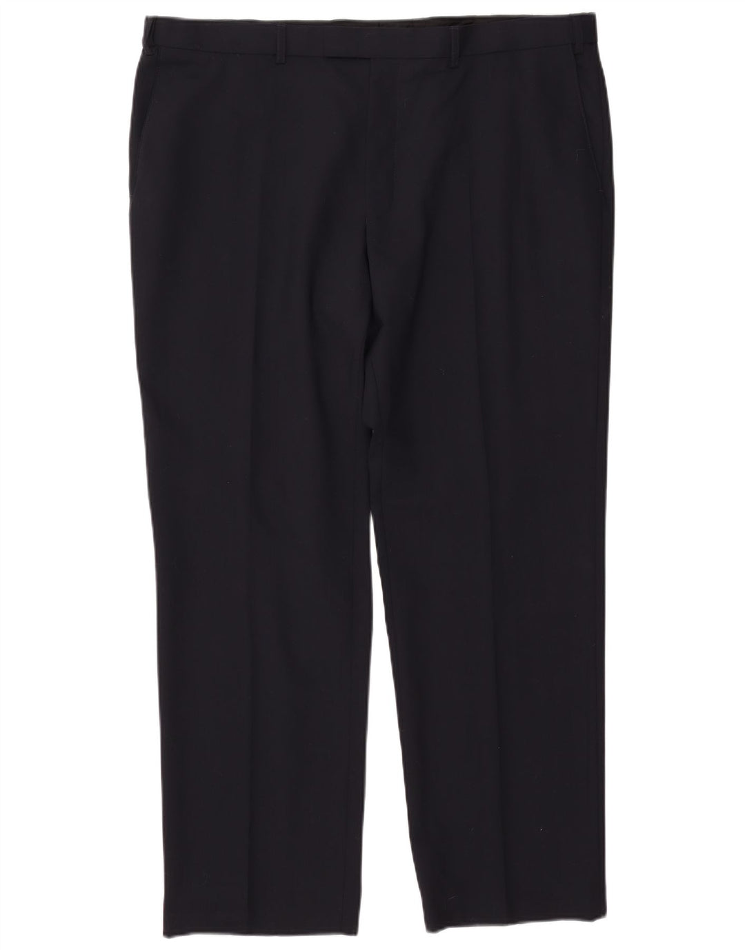 Calça masculina de terno reto MARKS & SPENCER W42 L31 azul marinho
