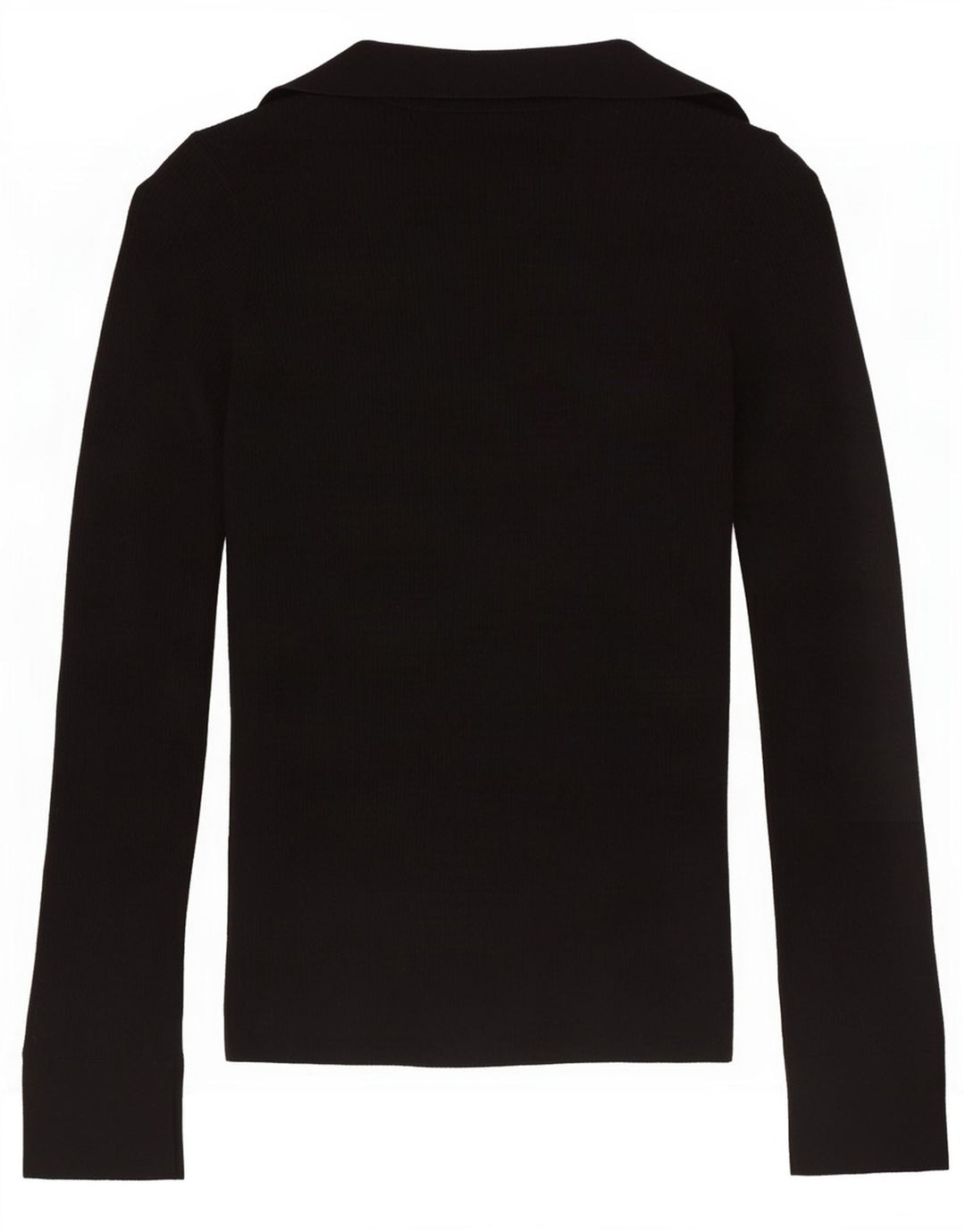 Suéter cardigã feminino Massimo Dutti UK 10 pequeno lã preta
