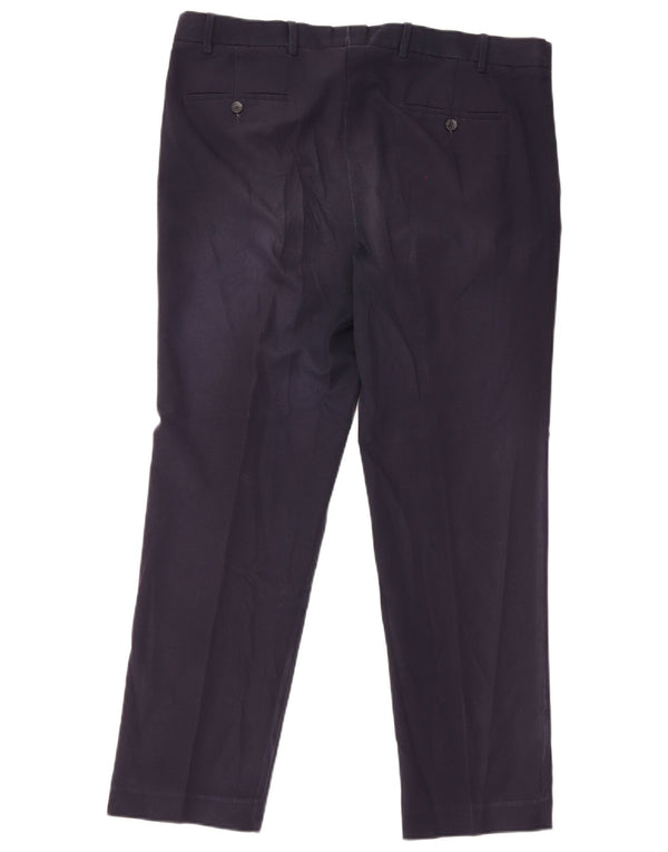Calça masculina reta regular Marks & Spencer W38 L31 azul marinho