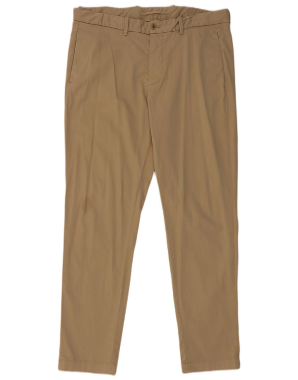 Calça Chino Masculina Slim Massimo Dutti EU 44 Grande W34 L31 Algodão Bege