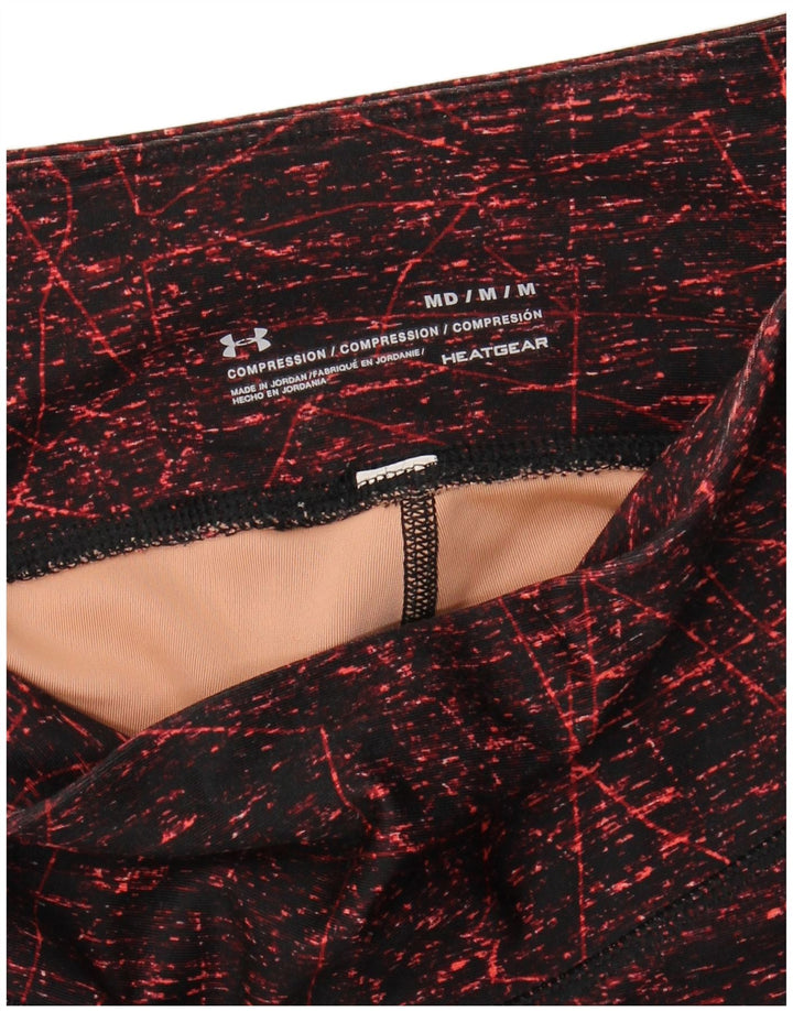 Leggings femininas Under ARMOUR Heat Gear Reino Unido 12 bloco colorido médio Borgonha