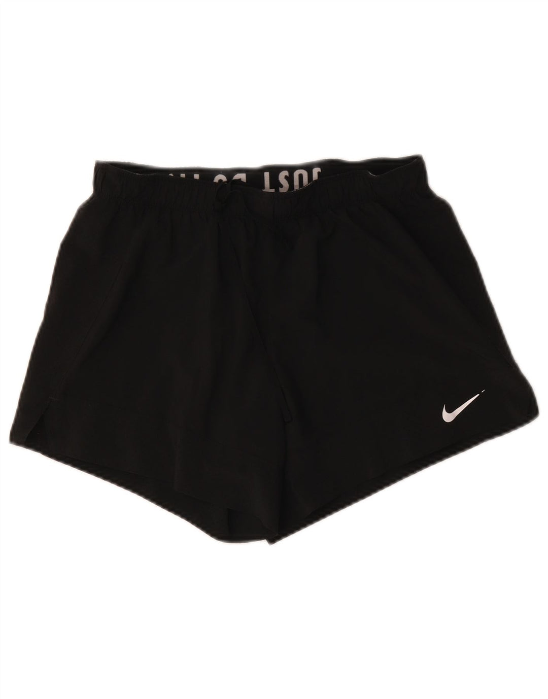 Nike Womens Dri Fit Sport Shorts UK 14 Médio Preto Poliéster