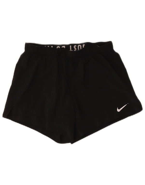 Nike Womens Dri Fit Sport Shorts UK 14 Médio Preto Poliéster