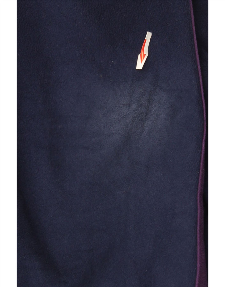 Jaqueta masculina Fila Fleece UK 40 grande bloco colorido azul marinho