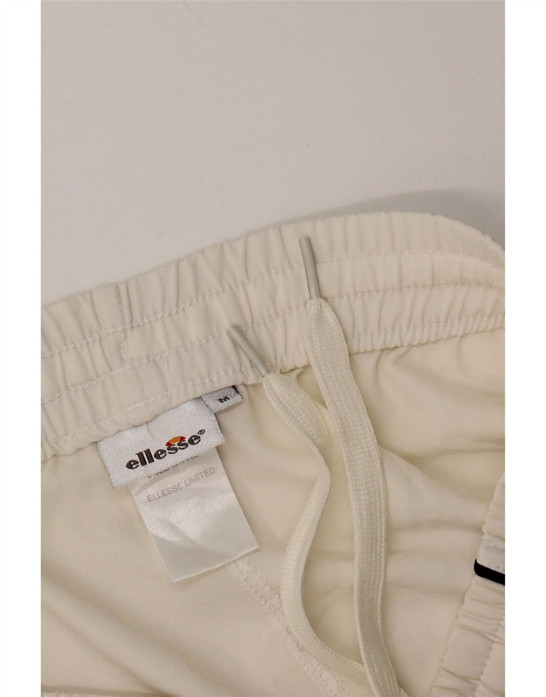 Shorts esportivos masculinos ELLESSE poliéster branco médio