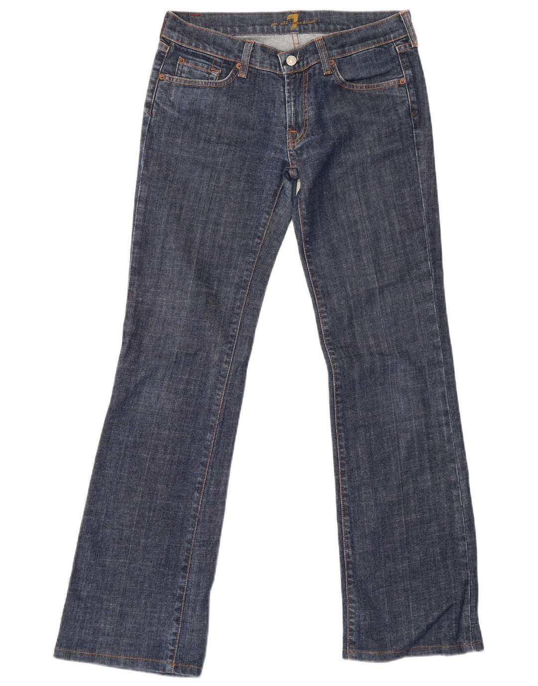 7 For All Mankind Jeans feminino bootcut W29 L32 algodão azul