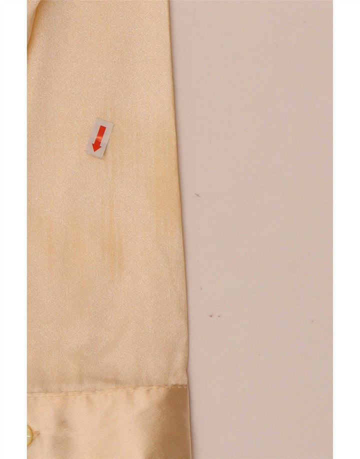 Blusa feminina vintage UK 14 bege médio