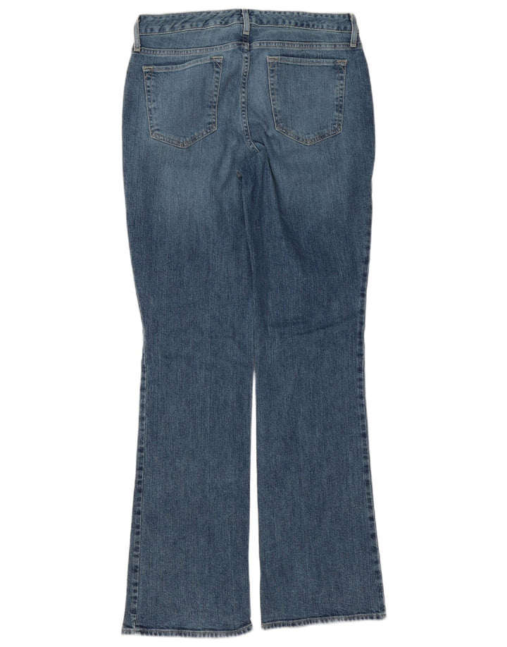 EDDIE BAUER Jeans feminino ligeiramente curvilíneo com corte bootcut US 8 médio W32 L34 azul