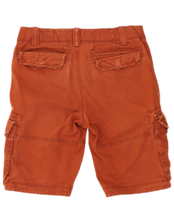 Shorts cargo masculino Fat Face W32 algodão marrom médio