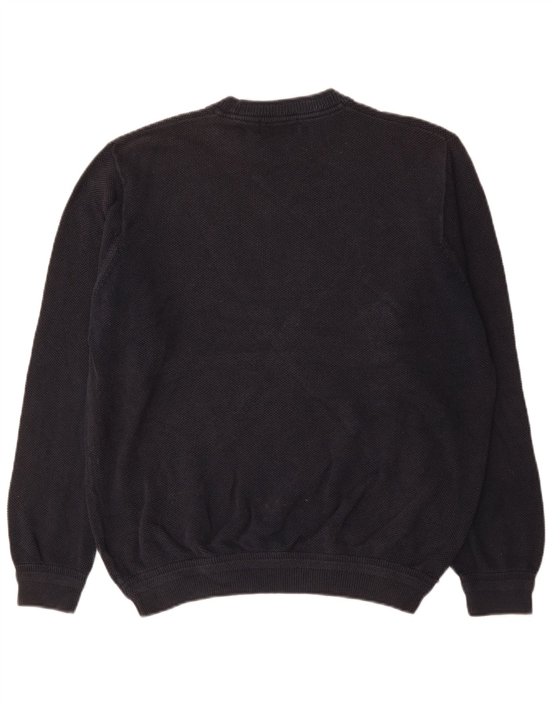 Suéter masculino Marks & Spencer Blue Harbor com gola redonda, azul marinho médio