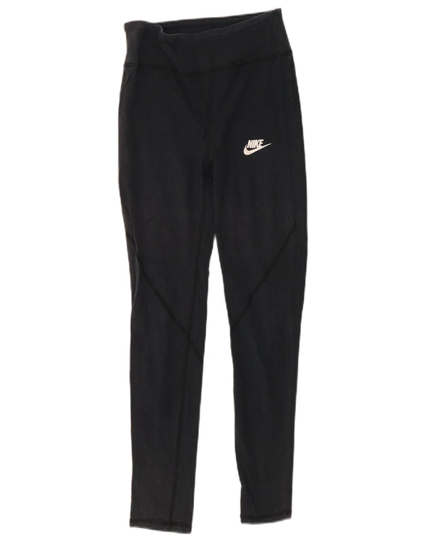 Leggings Nike Girls Tight Fit 13-14 Anos XL Azul Marinho Algodão