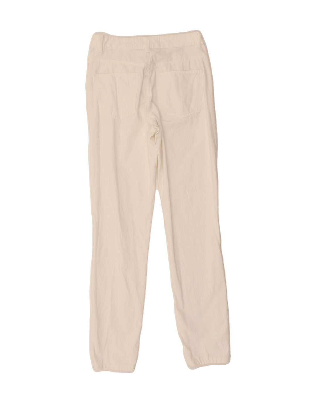 BENETTON Womens Slim Casual Trousers W26 L29 White Vintage Benetton and Second-Hand Benetton from Messina Hembry 