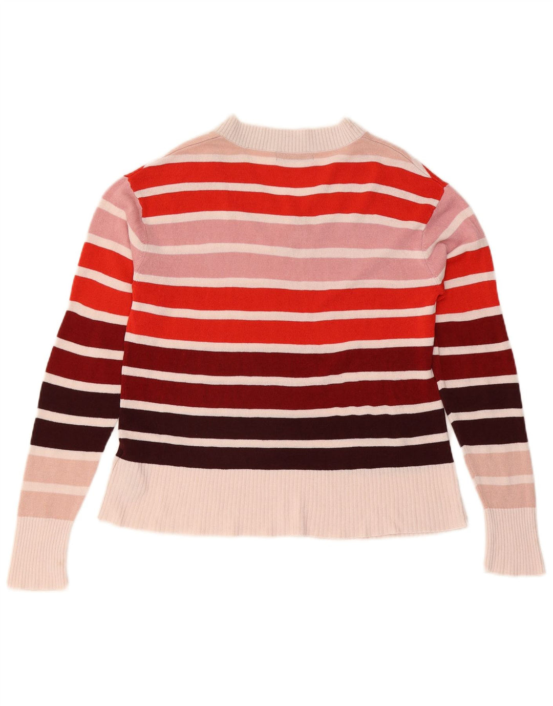Suéter feminino Marks & Spencer com decote em V Reino Unido 12 médio multicolorido