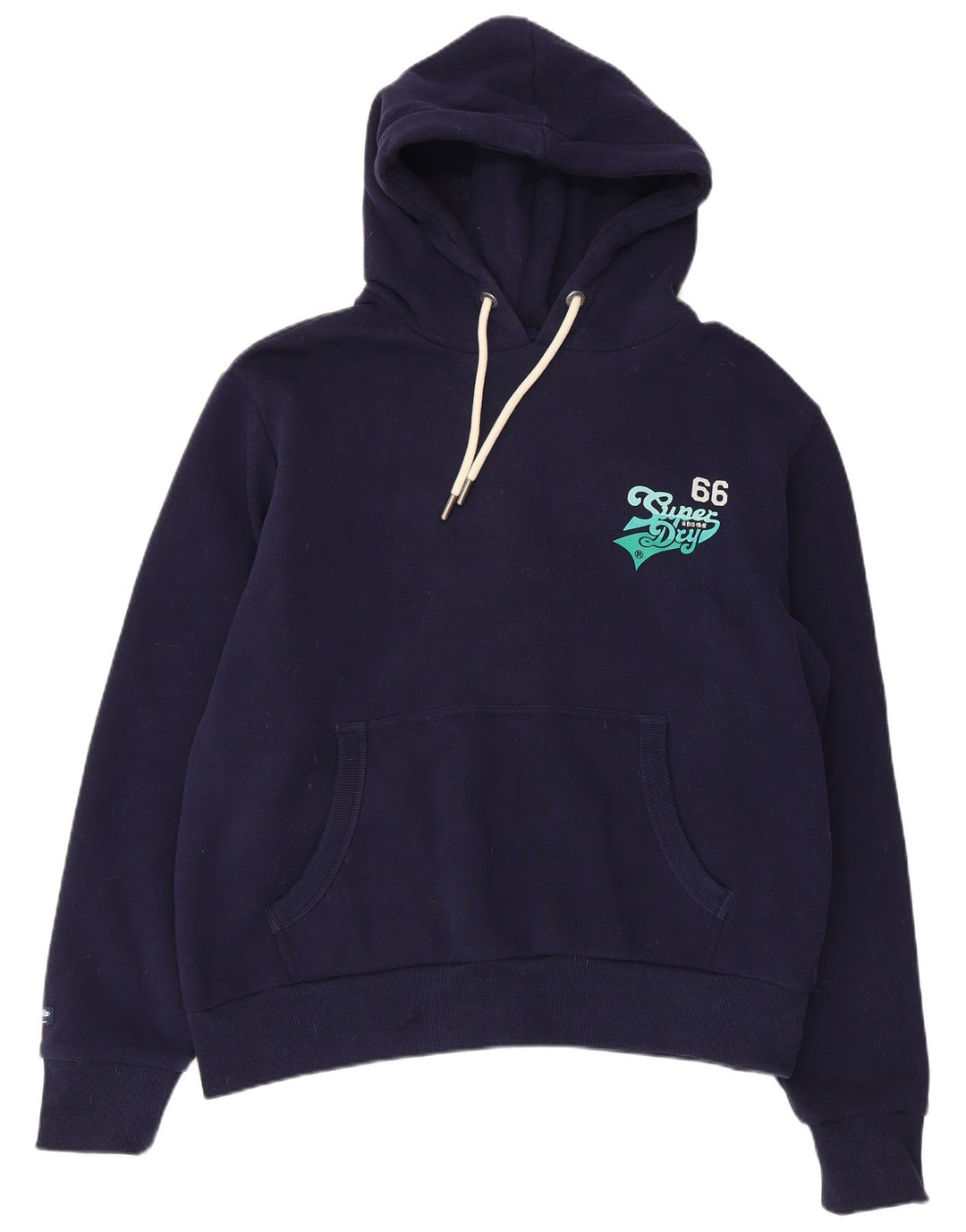 Suéter com capuz gráfico masculino Superdry 2XL algodão azul marinho