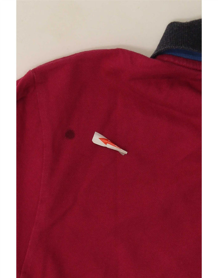 Camisa polo masculina SIVIGLIA de ajuste regular pequena de algodão rosa