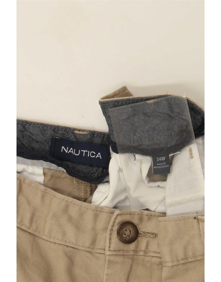 Nautica Mens Chino Shorts W34 Grande Bege