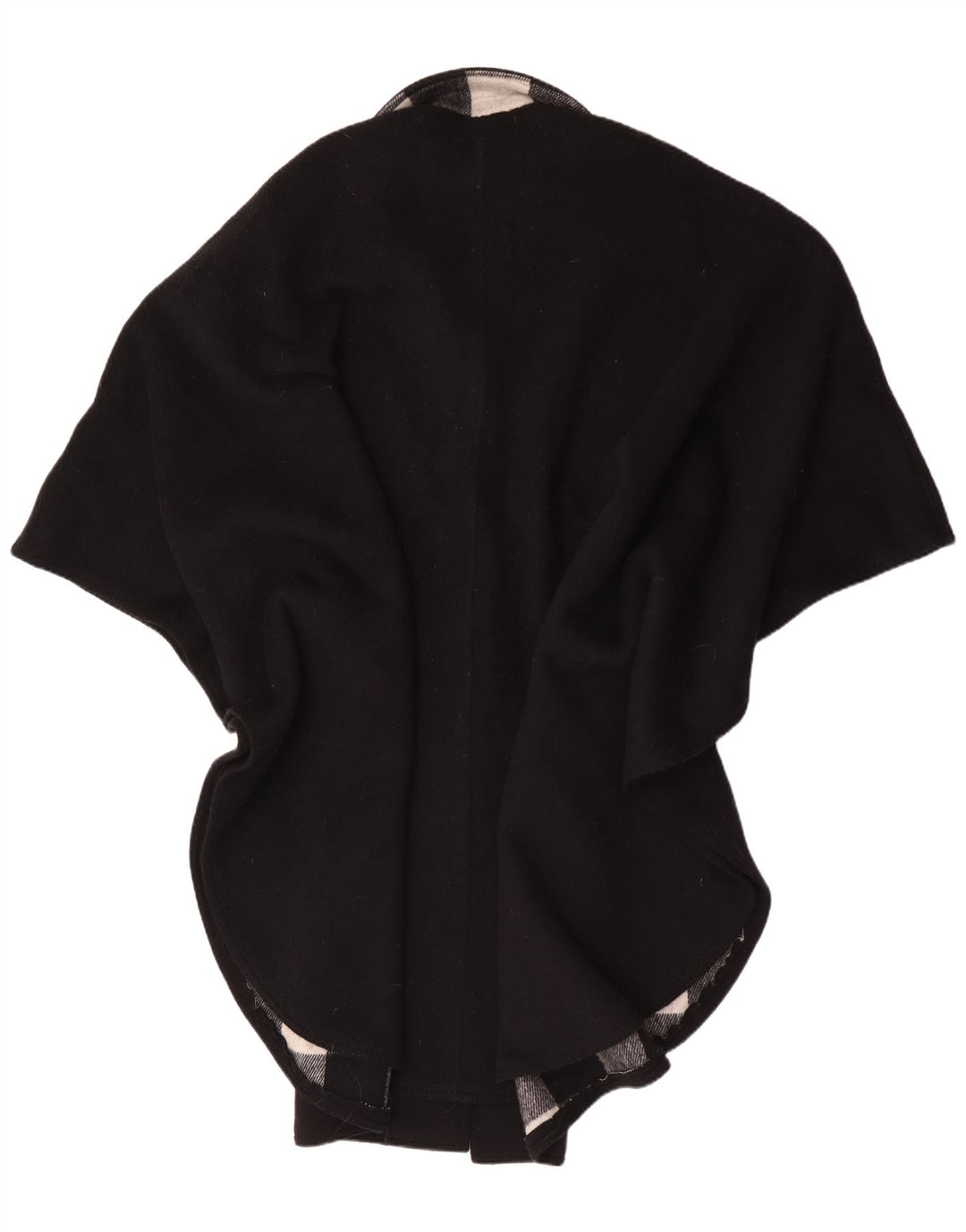 Casaco poncho feminino Althof Petit Paris EU 38 lã preta média