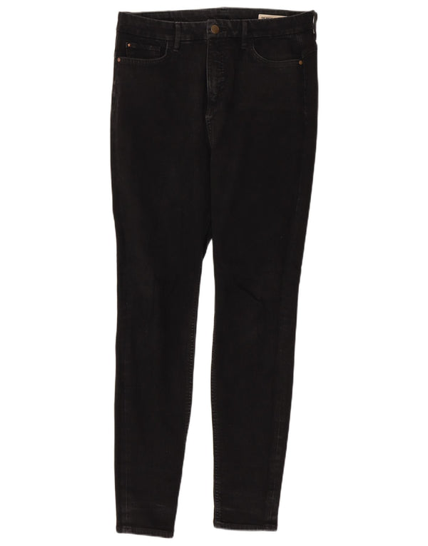 Jeans skinny feminino Marks & Spencer Reino Unido 12 médio W32 L29 algodão preto