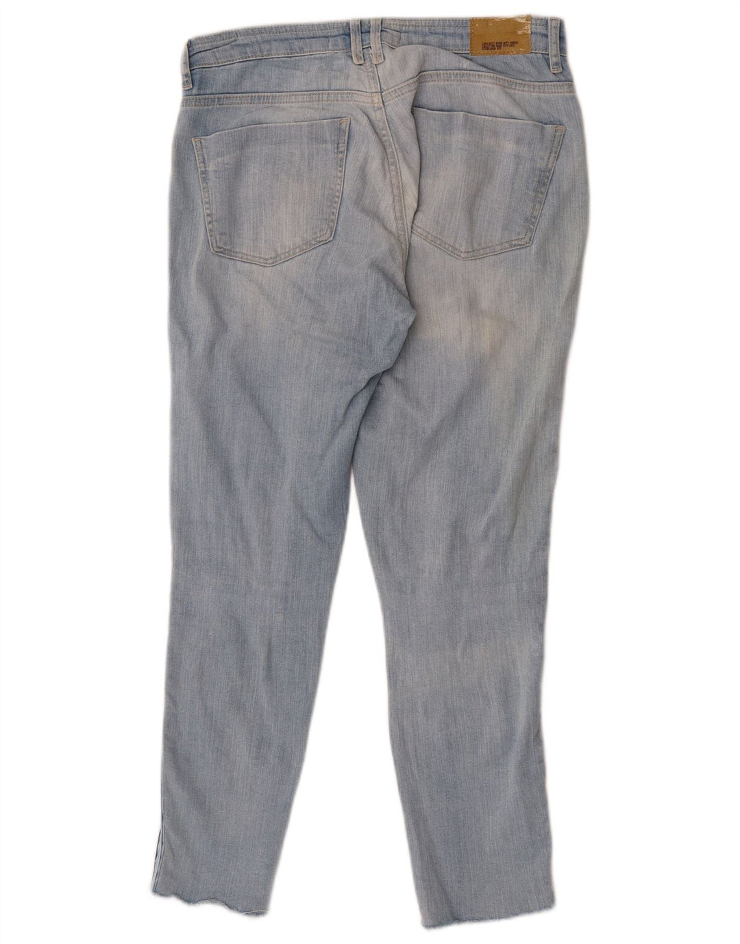 Zara Jeans Slim Feminino EU 38 Pequeno W28 L27 Azul Colorblock