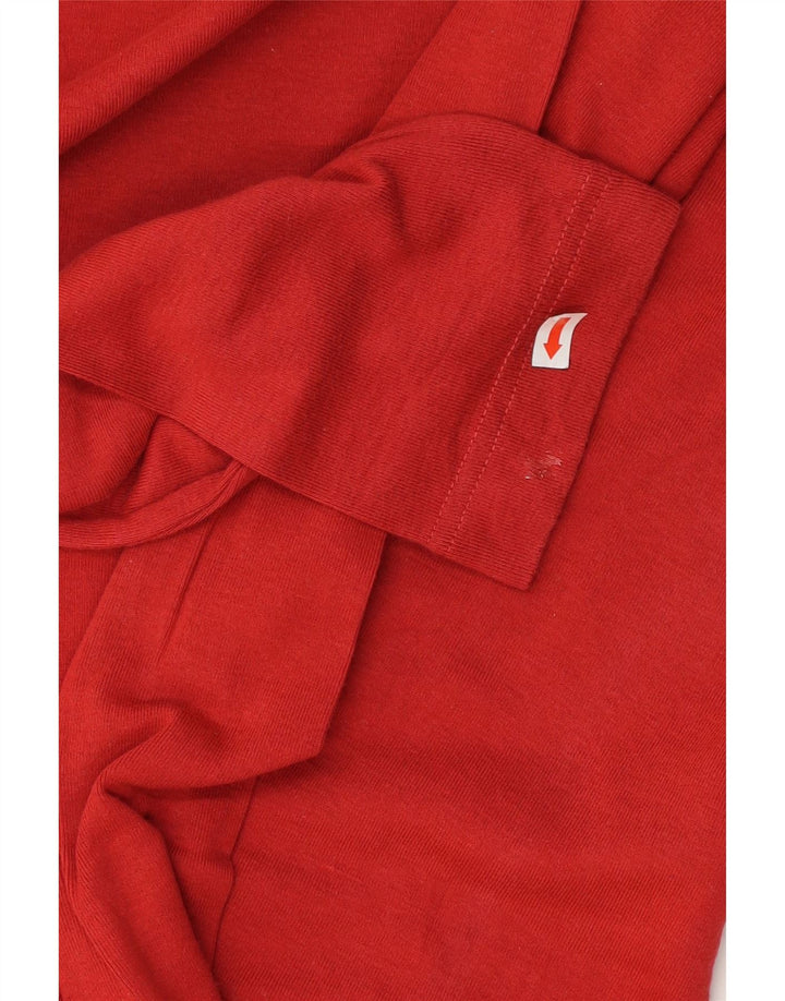 Replay Camiseta masculina gráfica manga comprida XL algodão vermelho