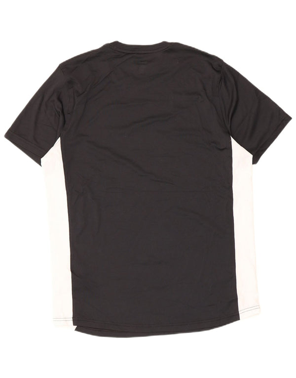 Under Armour Camiseta masculina justa grande poliéster colorblock preto