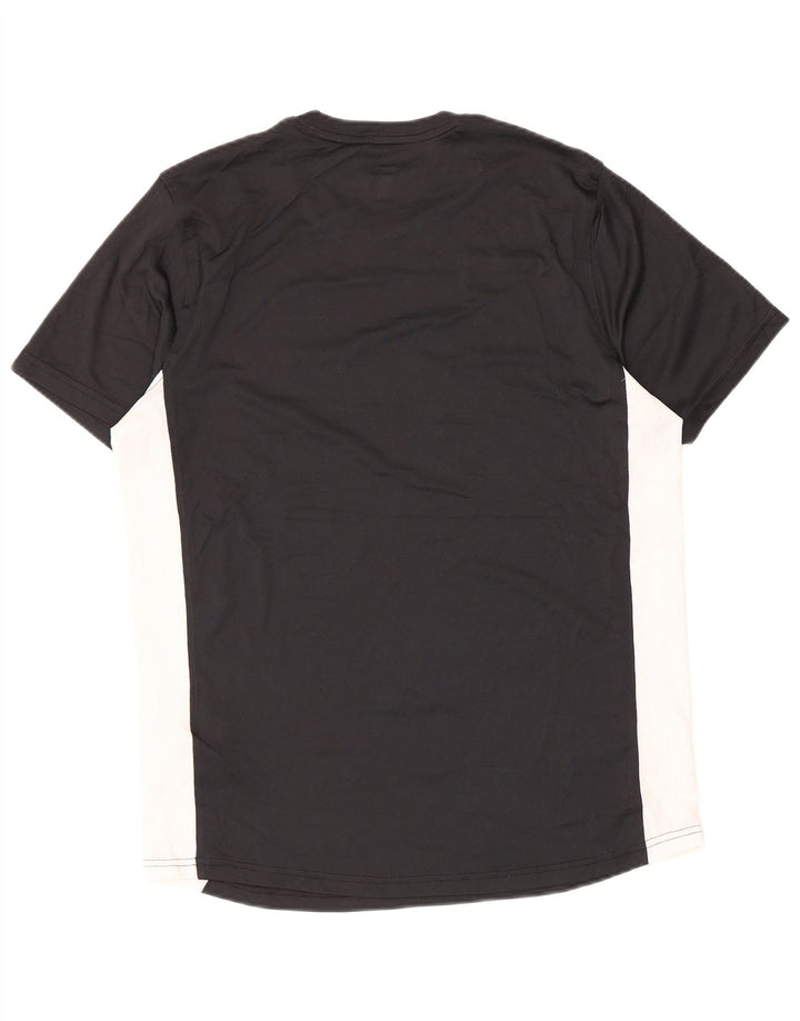 Under Armour Camiseta masculina justa grande poliéster colorblock preto