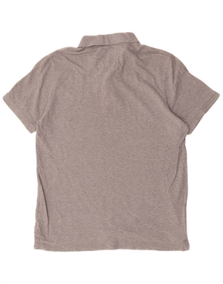 Camisa polo masculina Crew Clothing grande algodão cinza
