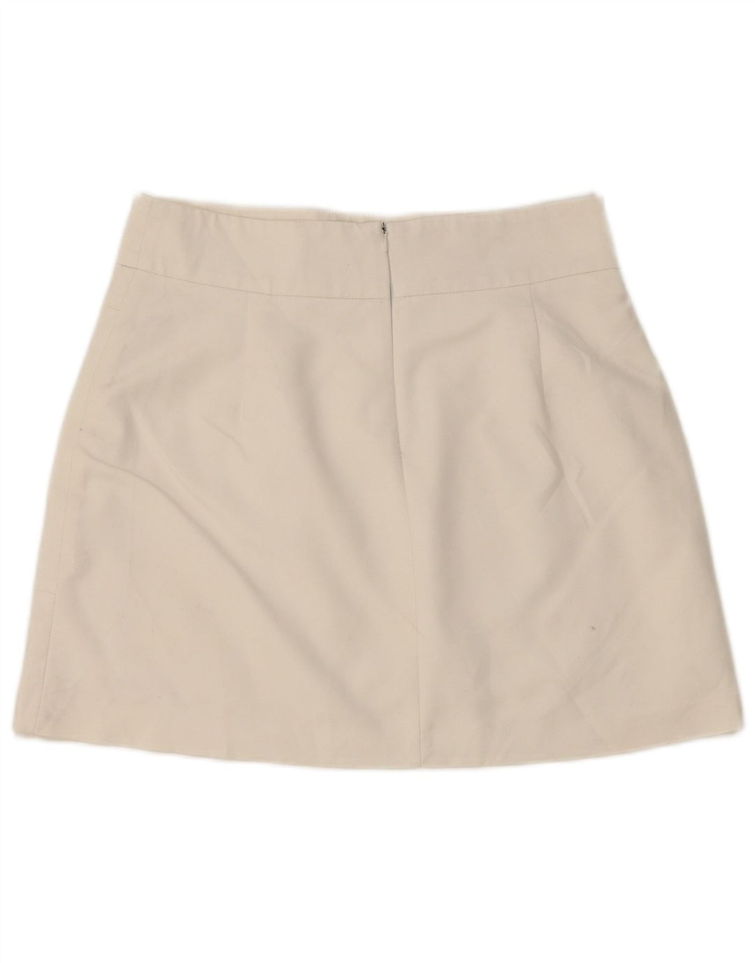 Mini saia feminina Zara médio W28 algodão branco