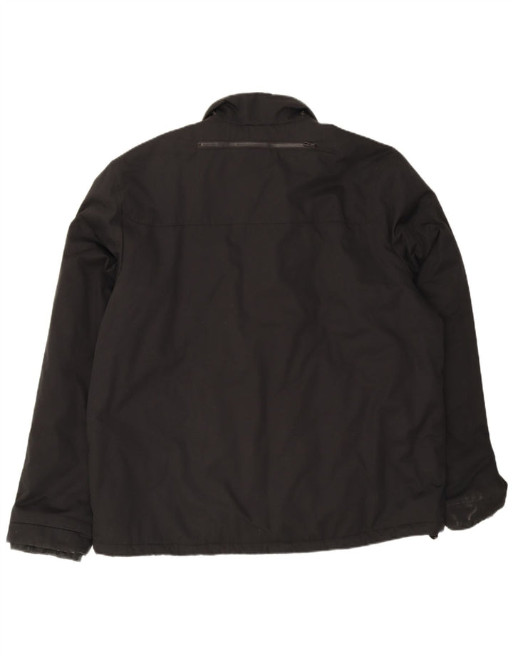 Jaqueta corta-vento masculina Adidas UK 44 2XL algodão preto