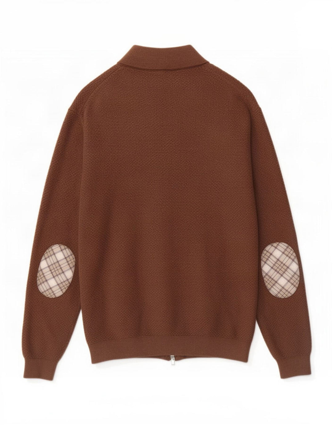Suéter cardigã masculino Massimo Dutti grande algodão marrom
