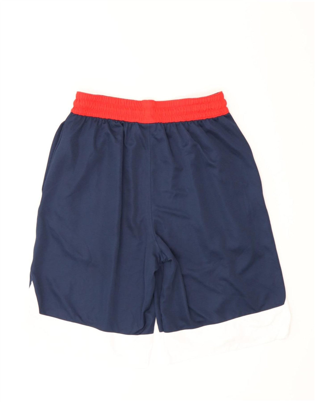 Shorts esportivos masculinos Nike Dri Fit pequenos em poliéster azul marinho