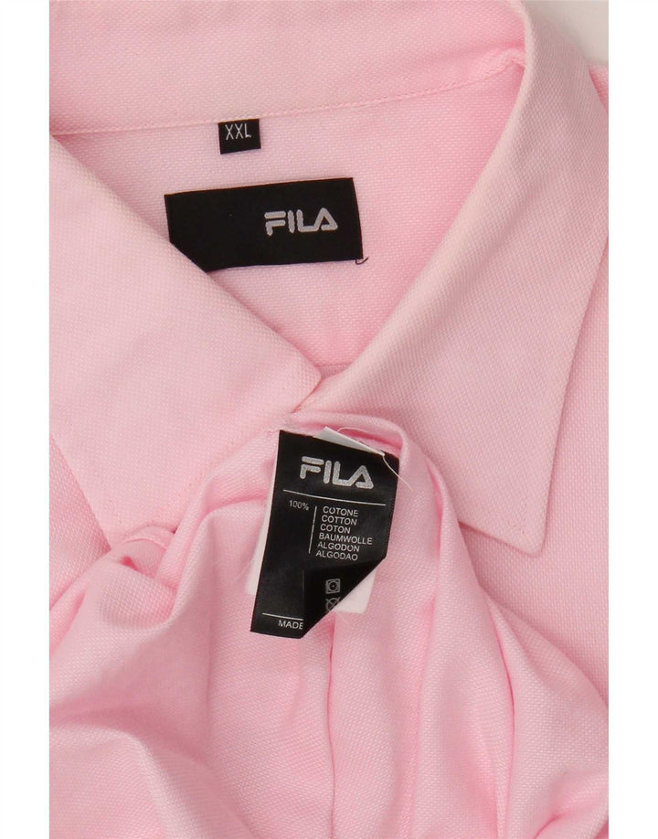 Camisa masculina Fila 2XL algodão rosa