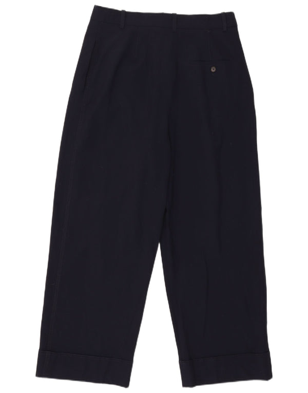 Zara Calça Chino Feminina Pegged Médio W30 L26 Azul Marinho