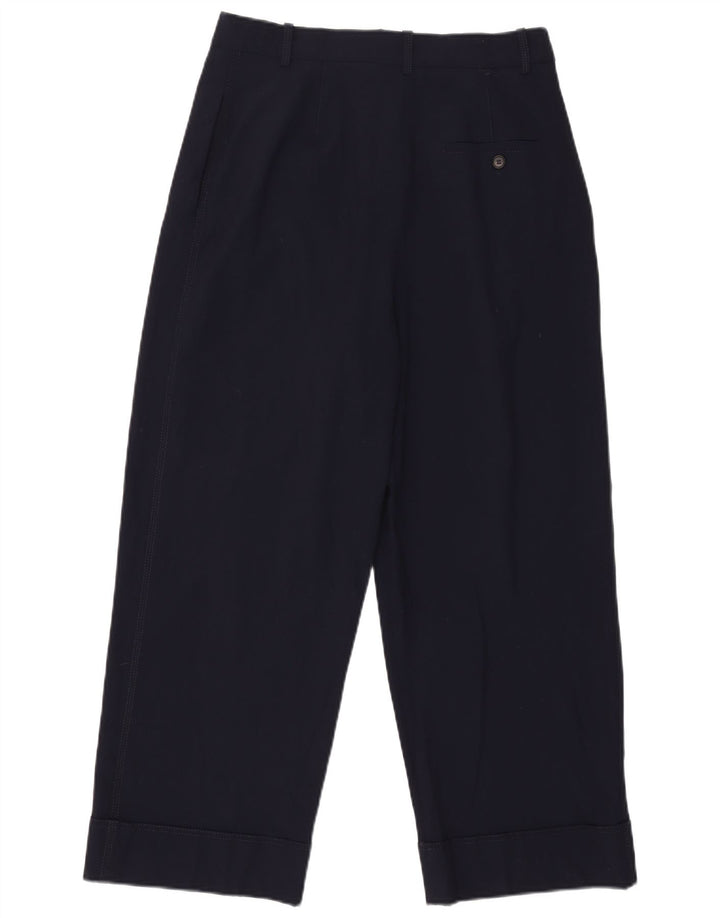 Zara Calça Chino Feminina Pegged Médio W30 L26 Azul Marinho
