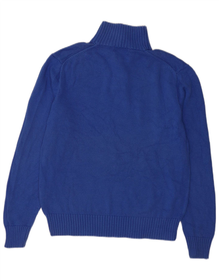 Suéter masculino POLO RALPH LAUREN com gola redonda e algodão azul médio