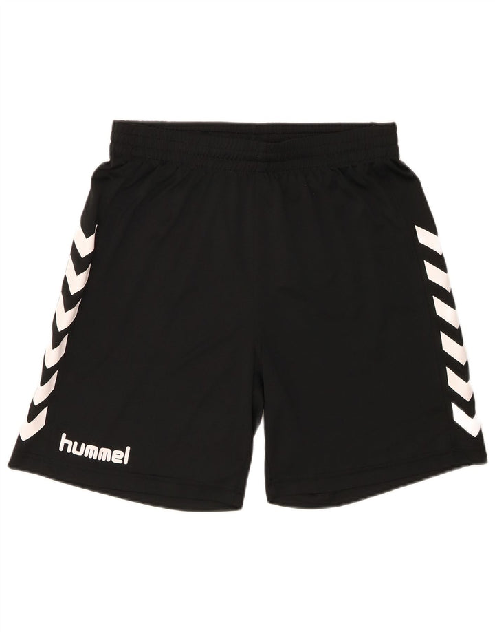 Hummel Mens Graphic Sport Shorts Médio Preto
