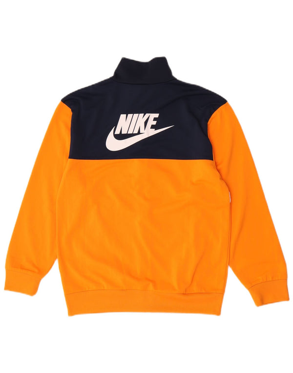 Jaqueta Nike Boys Graphic Tracksuit Top 12-13 anos grande bloco colorido amarelo