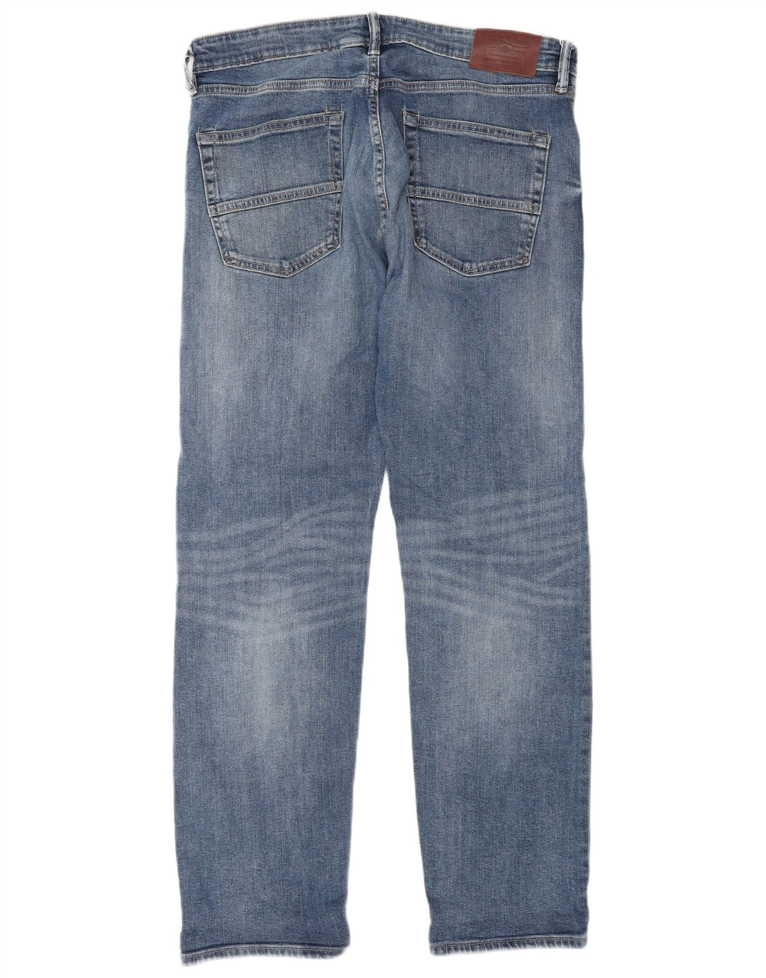 Jeans retos masculinos Marks & Spencer W34 L31 algodão azul