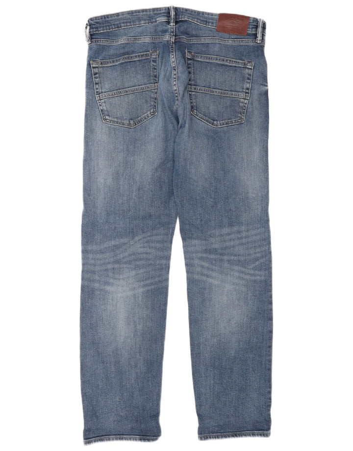Jeans retos masculinos Marks & Spencer W34 L31 algodão azul