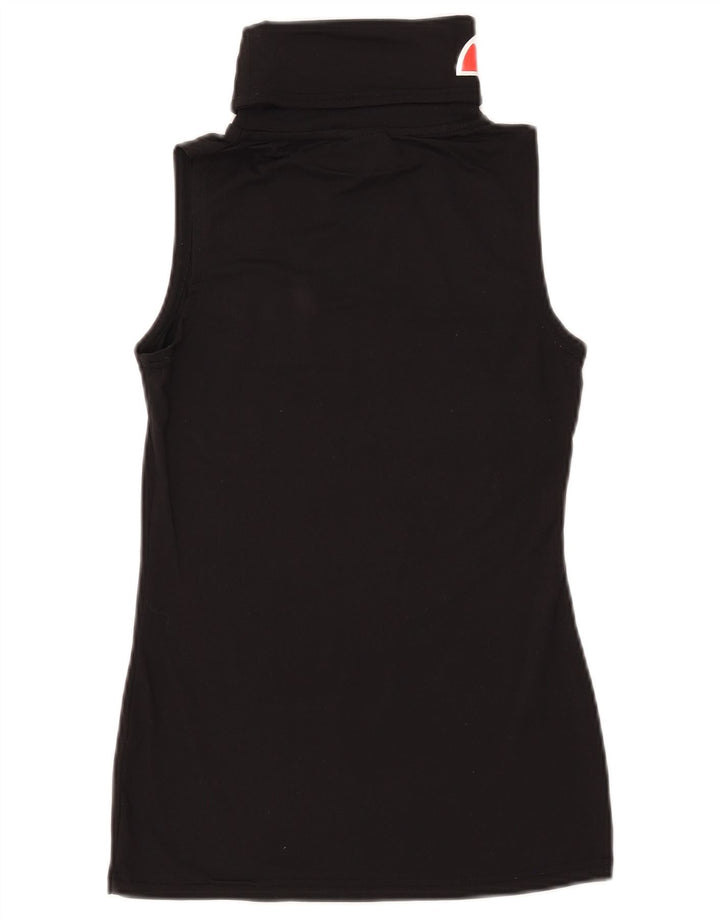 Colete gráfico feminino Ellesse UK 10 pequeno nylon preto